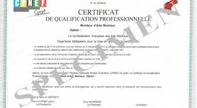 Liste des admis à l'examen CQP MAM