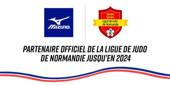 Mizuno devient le nouveau partenaire de la Ligue de Normandie de Judo pour les 4 prochaines années