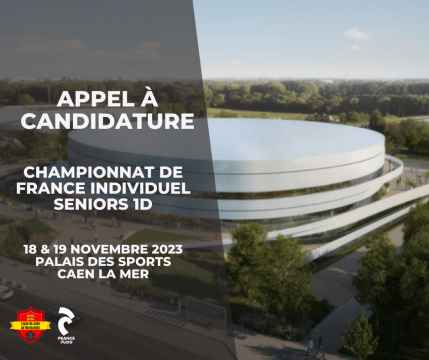 Appel à candidature Championnat de France Seniors 1ère division