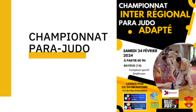 Championnat Interrégional Para-Judo adapté