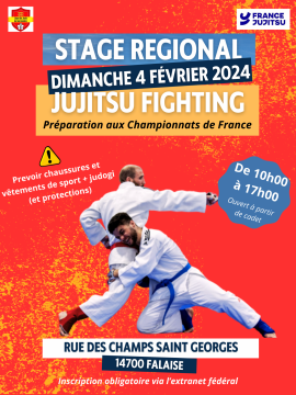Stage Régional Jujitsu Fighting - Préparation des Championnats de France 2024