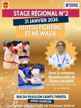 Stage régional Jujitsu - Ne Waza avec Chloe LALANDE