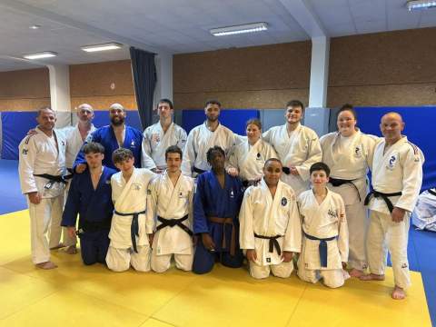 Des athlètes de l'équipe de France de Para Judo en Normandie