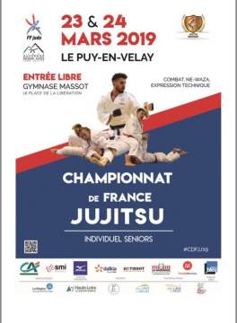 Liste des qualifiés pour les Championnats de France Jujitsu et Ne Waza 2019